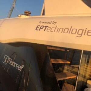 Catamaran with EPT logo