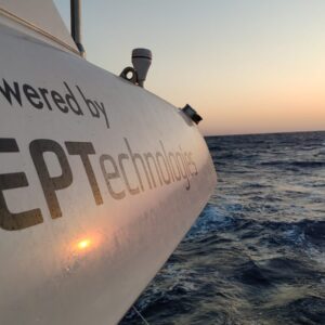 Catamaran with EPT logo